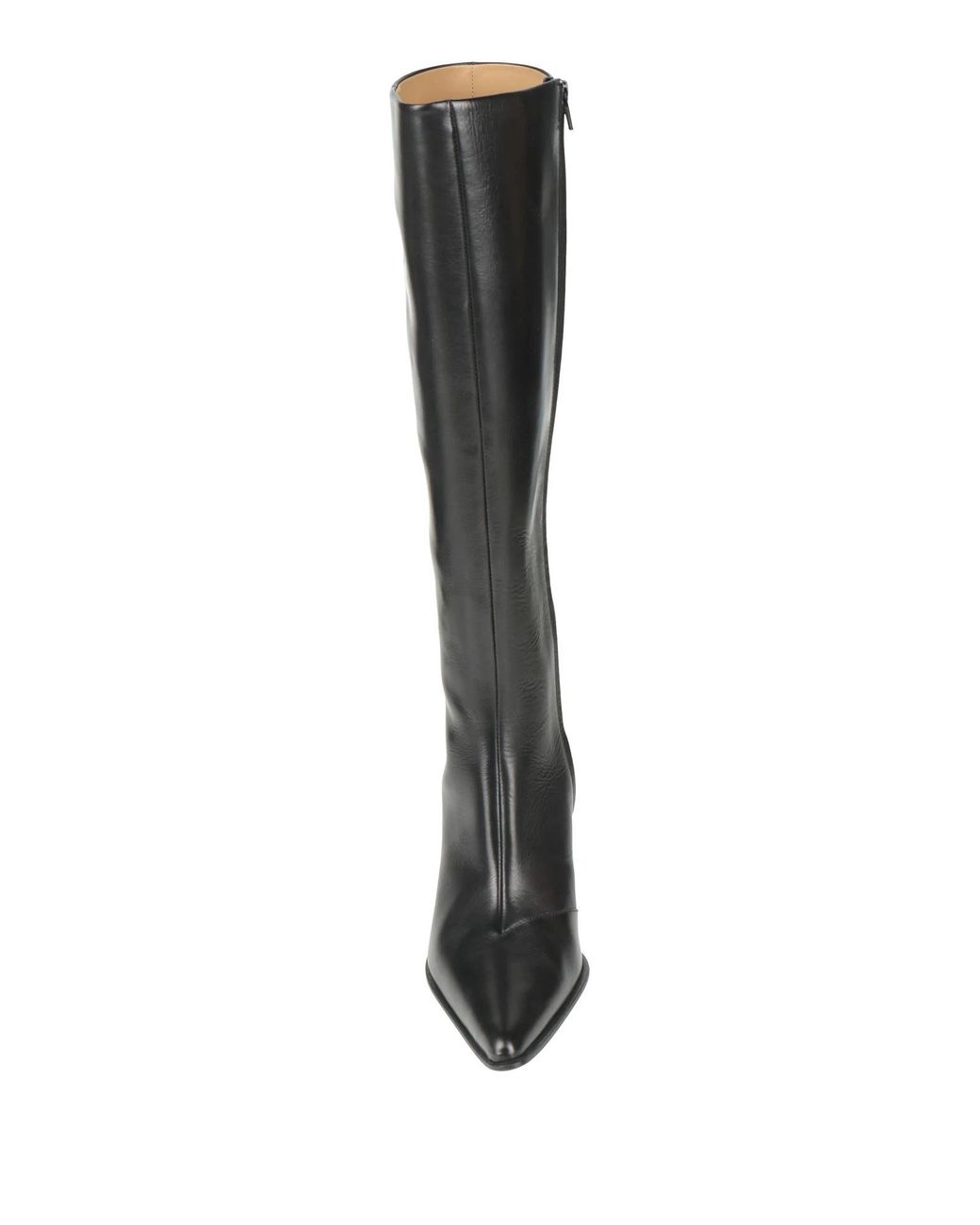 MM6 by Maison Margiela Black Simple Leather Boots