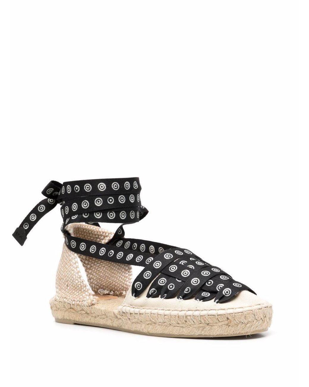 Castaner Black Logo Flats