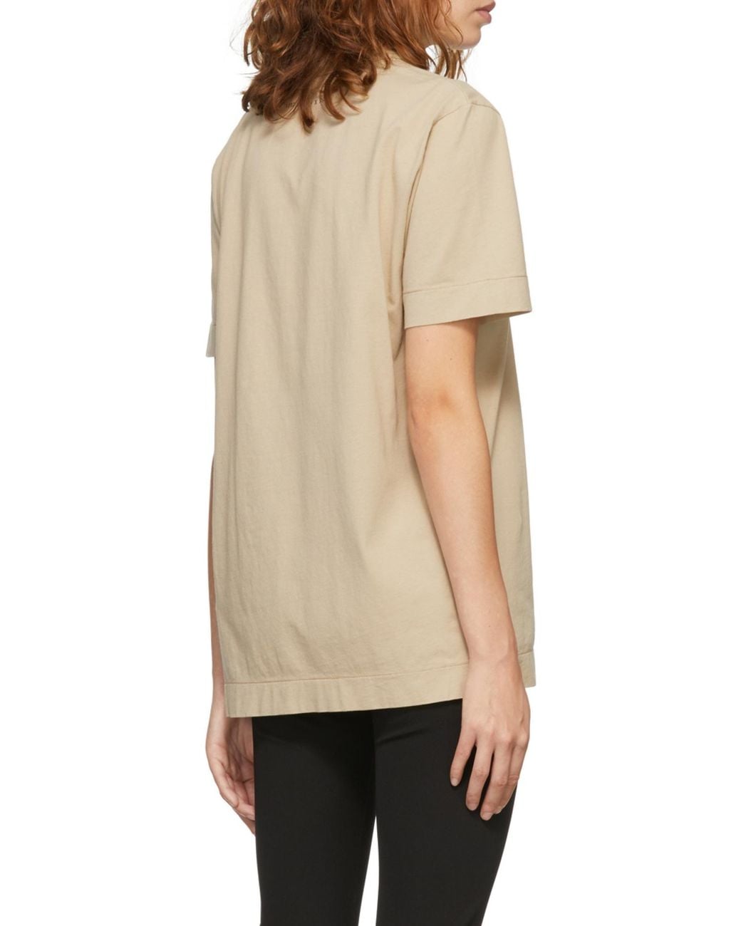 1017 ALYX 9SM Natural 1017 9Sm Logo Printed Crewneck T-Shirt for men