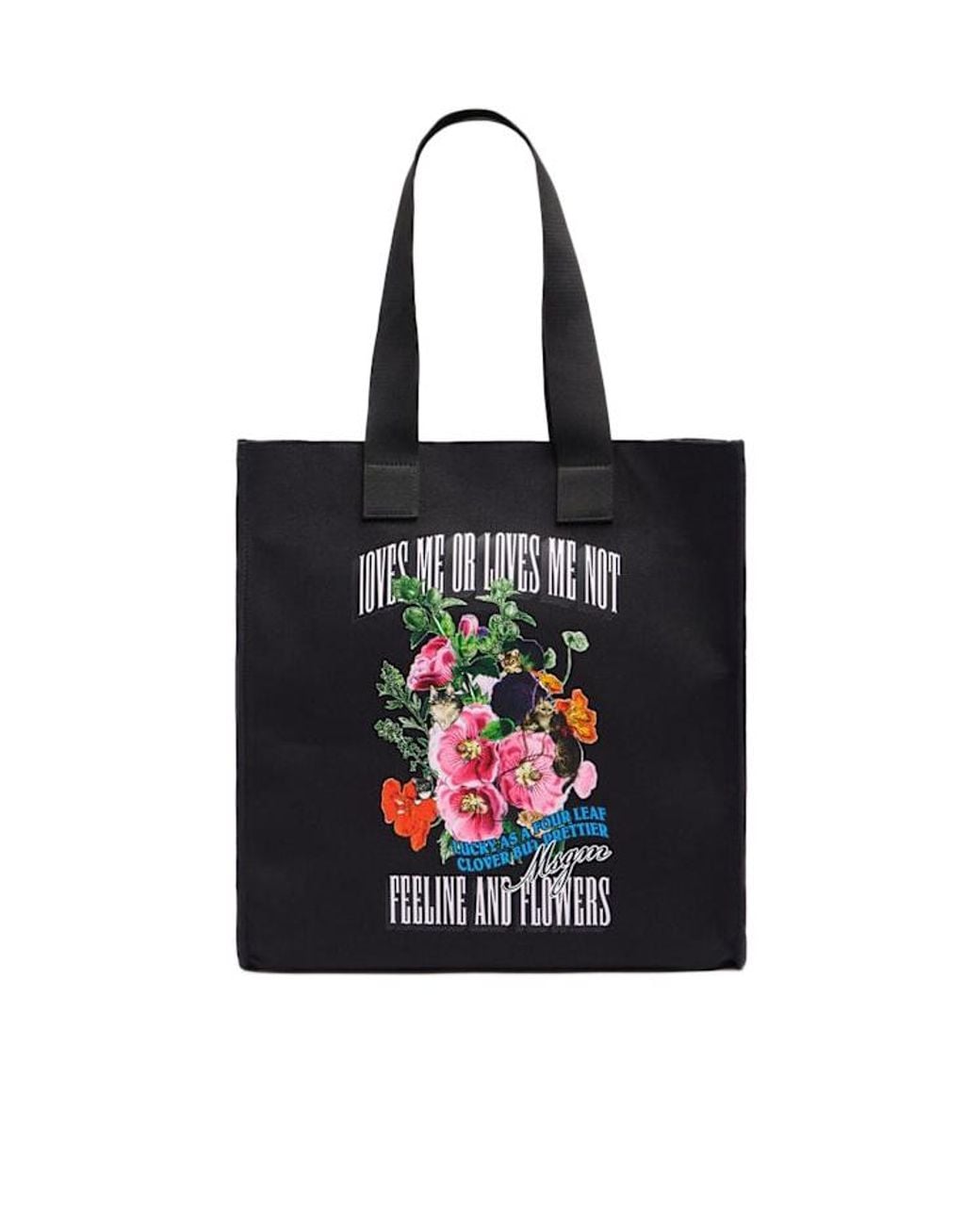 MSGM Black Tote Vertical Bag