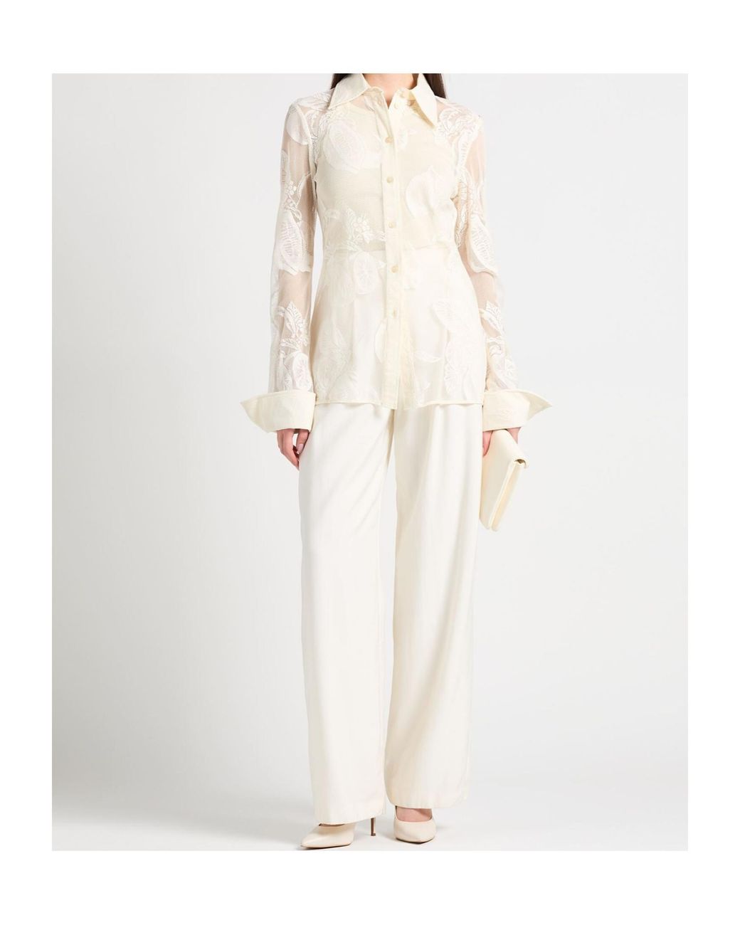 Sportmax White Lace Shirt