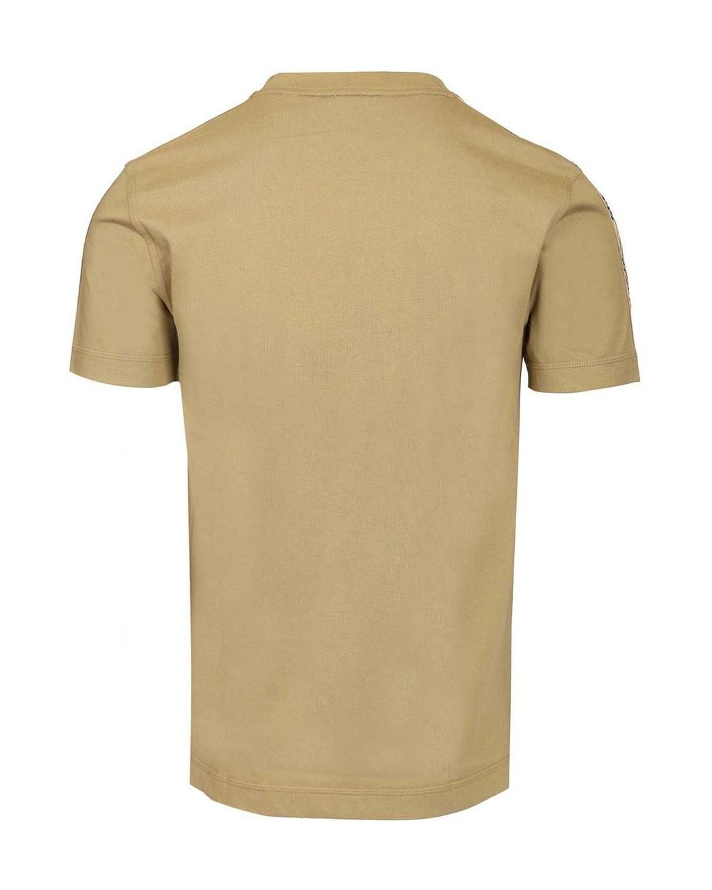 Burberry Natural Ekd Embroidered Crewneck T-Shirt for men