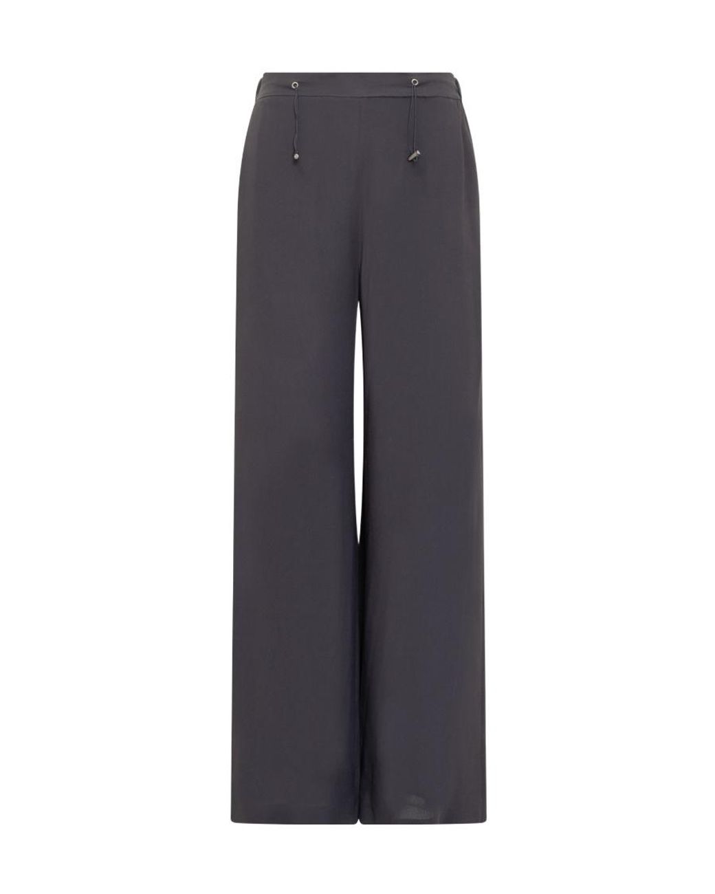 Fabiana Filippi Blue Wide-Leg Drawstring Trousers