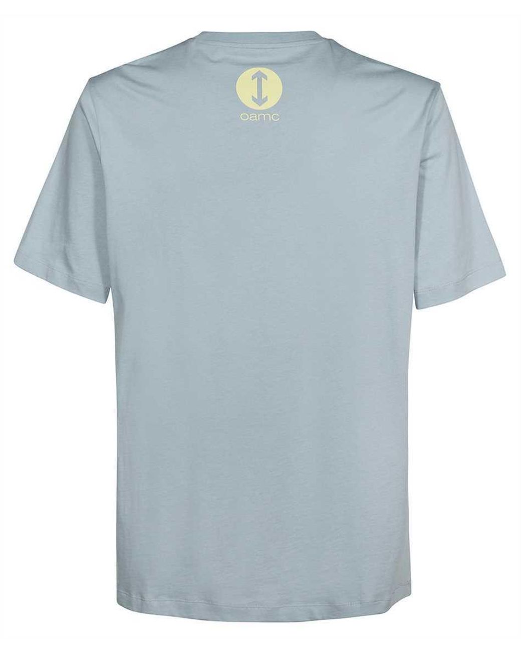 OAMC Blue Logo-Printed Crewneck T-Shirt for men