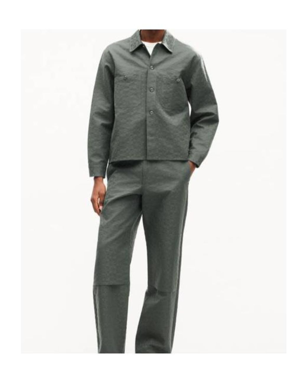 KENZO Green Gram Workwear Overshirt for men