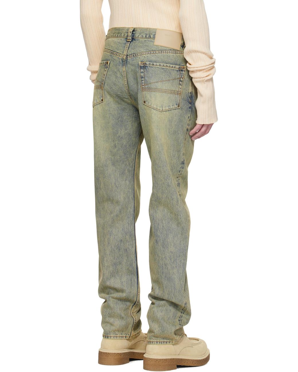 Entire studios Gray Slem Straight-Leg Jeans