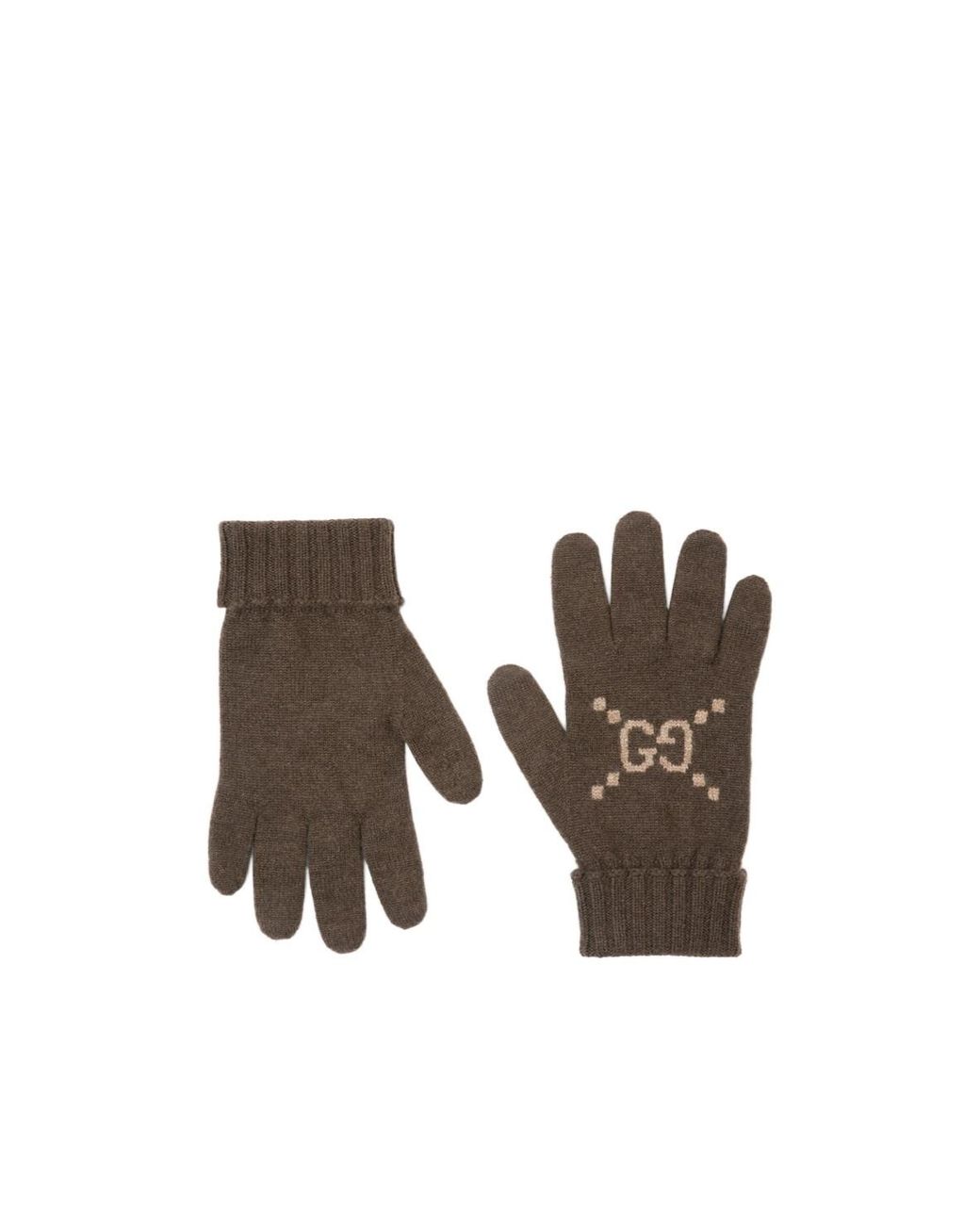 Gucci Multicolor Gg Jacquard Gloves for men