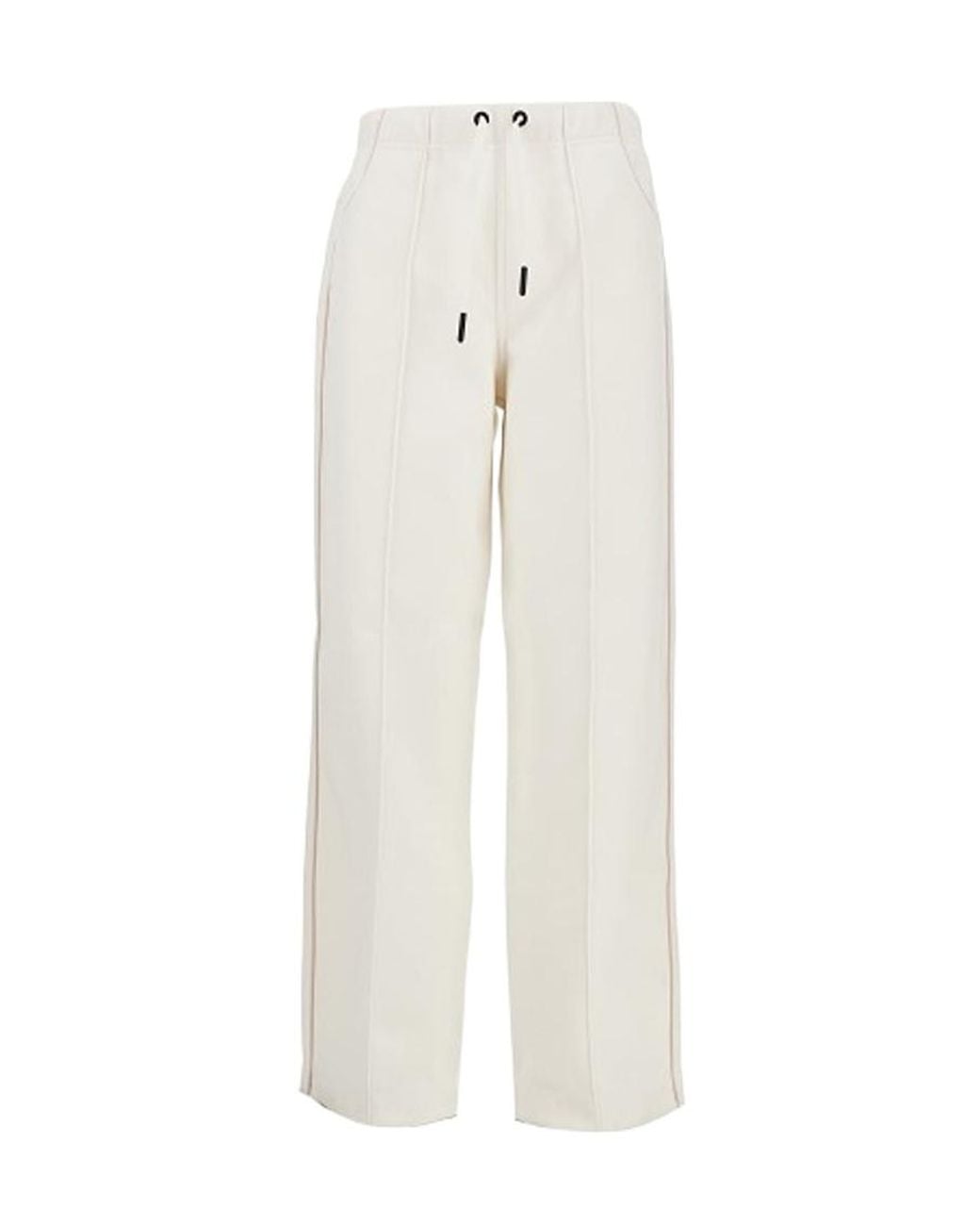 Moncler White Grenoble Drawstring Sweat Pants