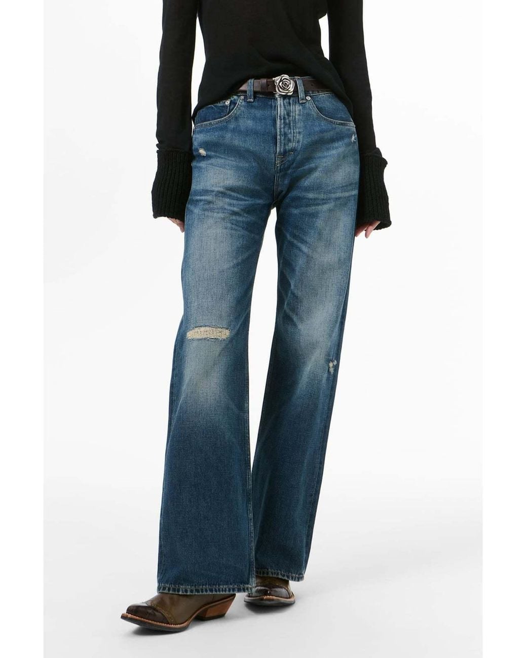 Our Legacy Blue Belt Loop Jeans