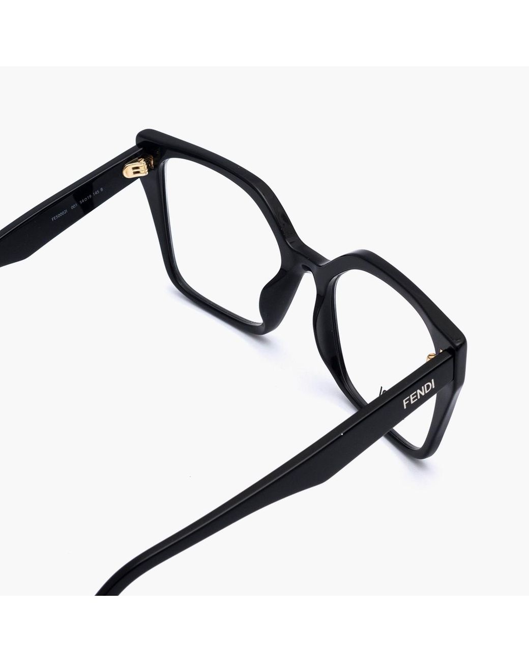 Fendi Metallic Eyewear Square Frame Glasses for men
