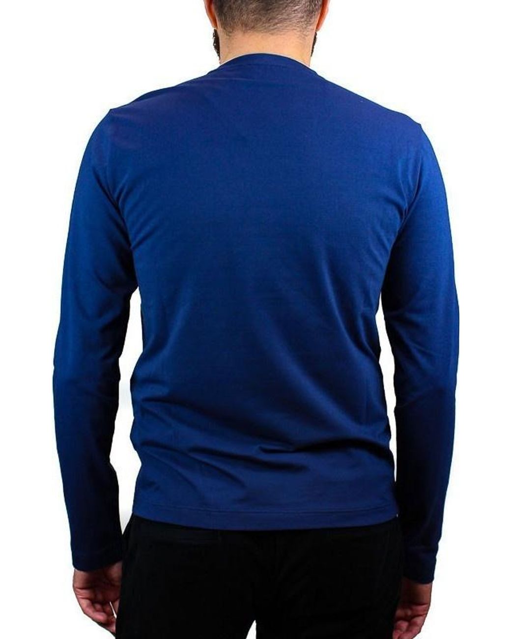 EA7 Blue Round-Necked T-Shirt for men