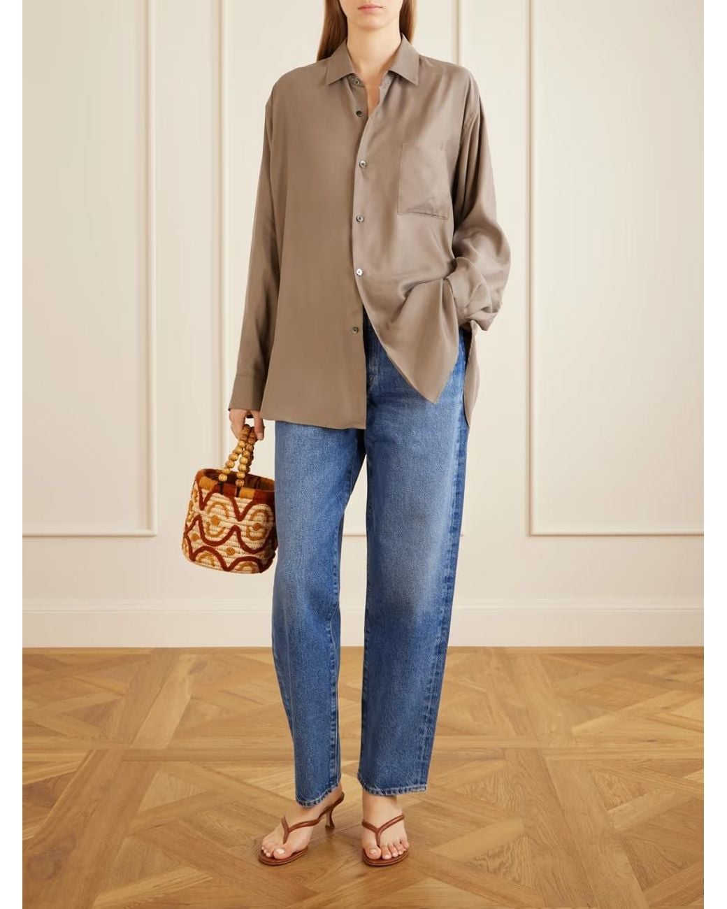 Citizens of Humanity Blue The Taper Jean Mid-Rise Straight-Leg Jeans