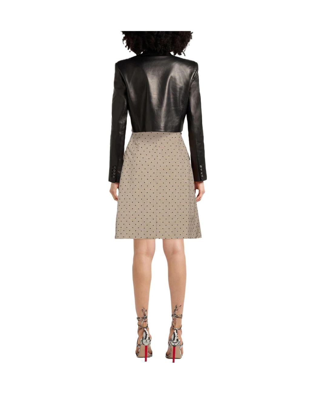 Ganni Natural Mini Skirt