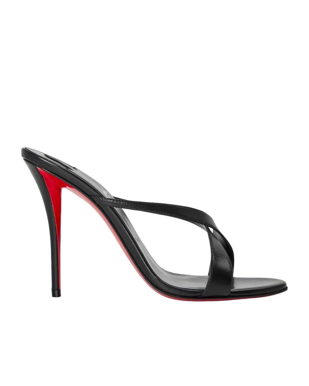Christian Louboutin Multicolor Leather Slide Mule Stilettos