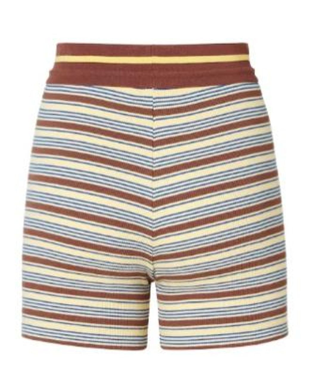 Fendi Multicolor Striped Knitted Drawstring Shorts