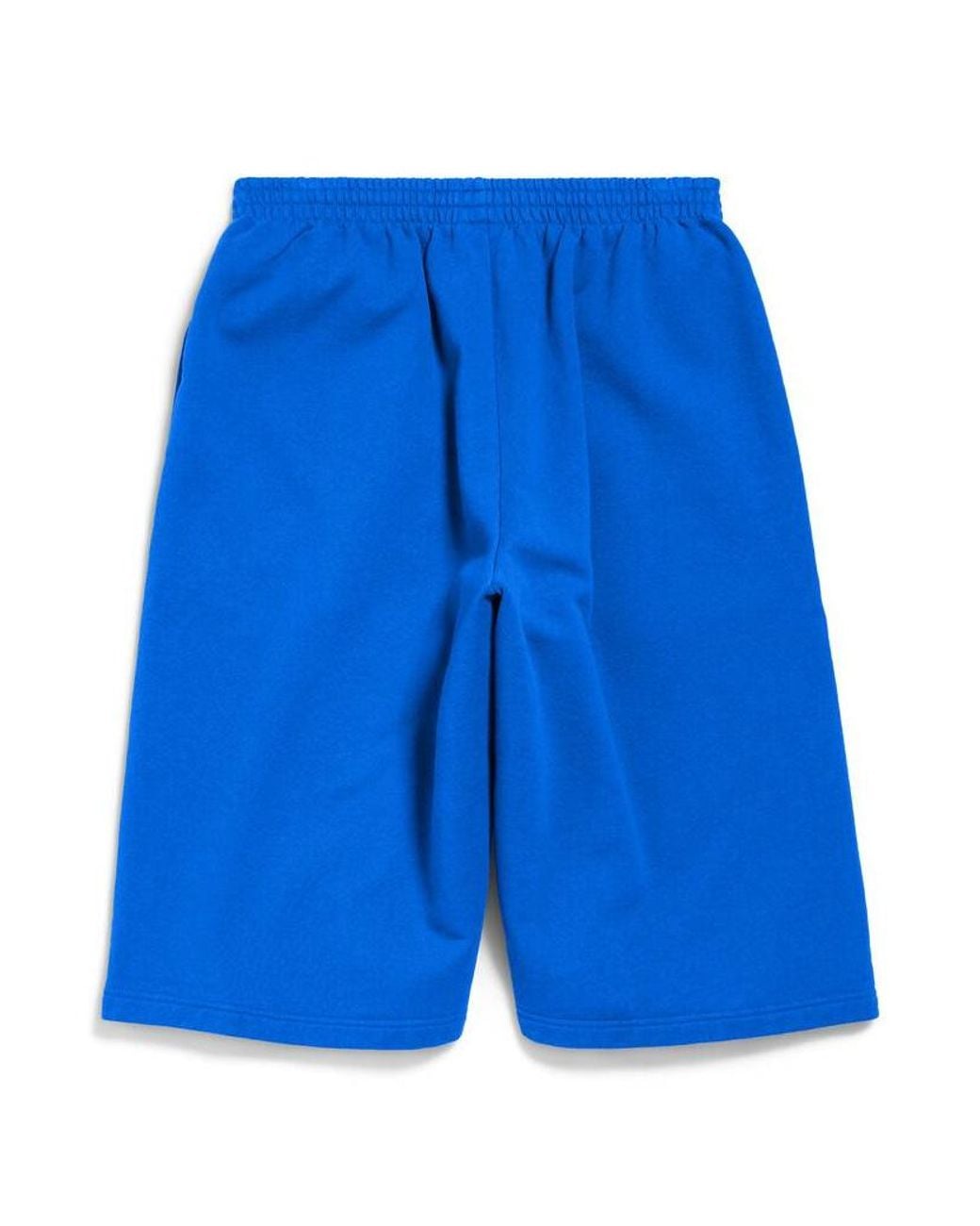 Balenciaga Blue Elastic Waistband Shorts for men
