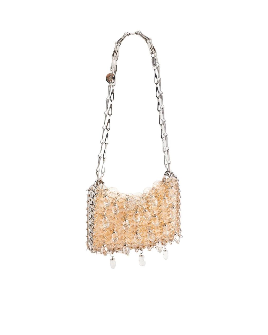 Rabanne White Rabanne 1969 Nano Crystal Resin Shoulder Bag