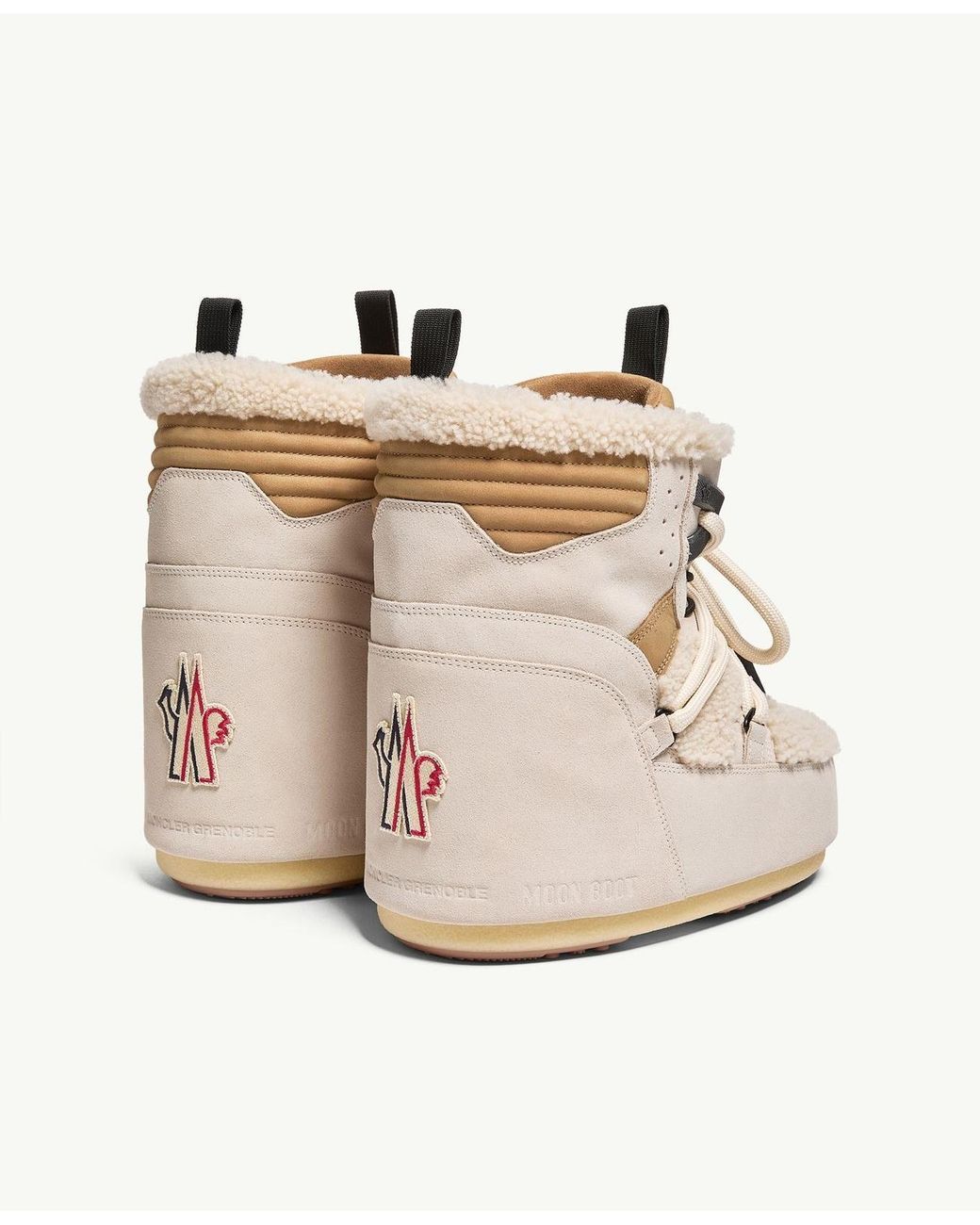 Moncler Natural Moon Boot X Grenoble Icon Low Padded Snow Boot