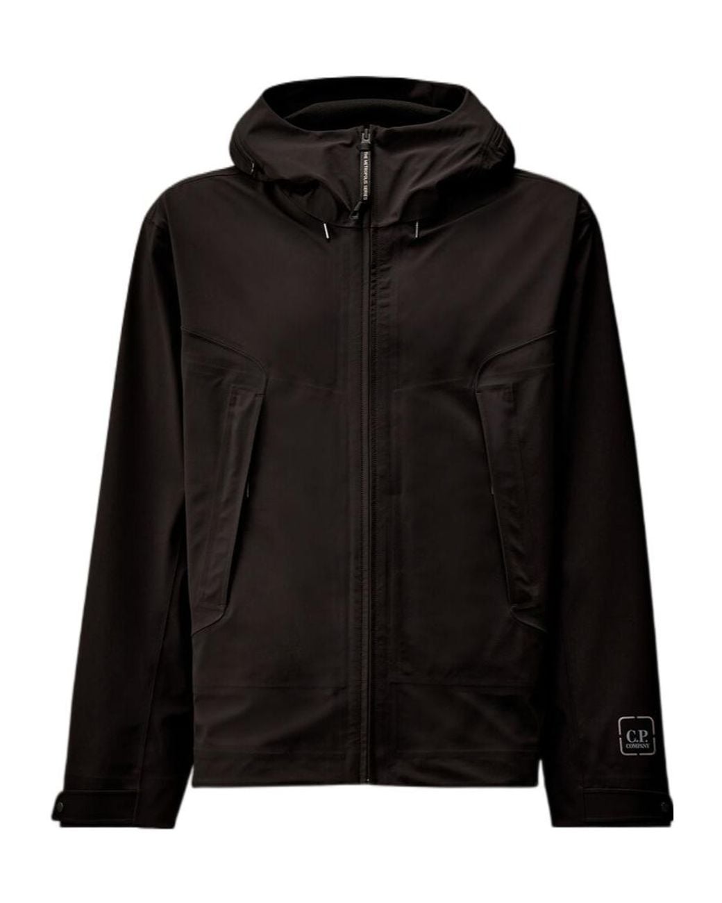 C P Company Black Long Sleeve Casual Jacket for men