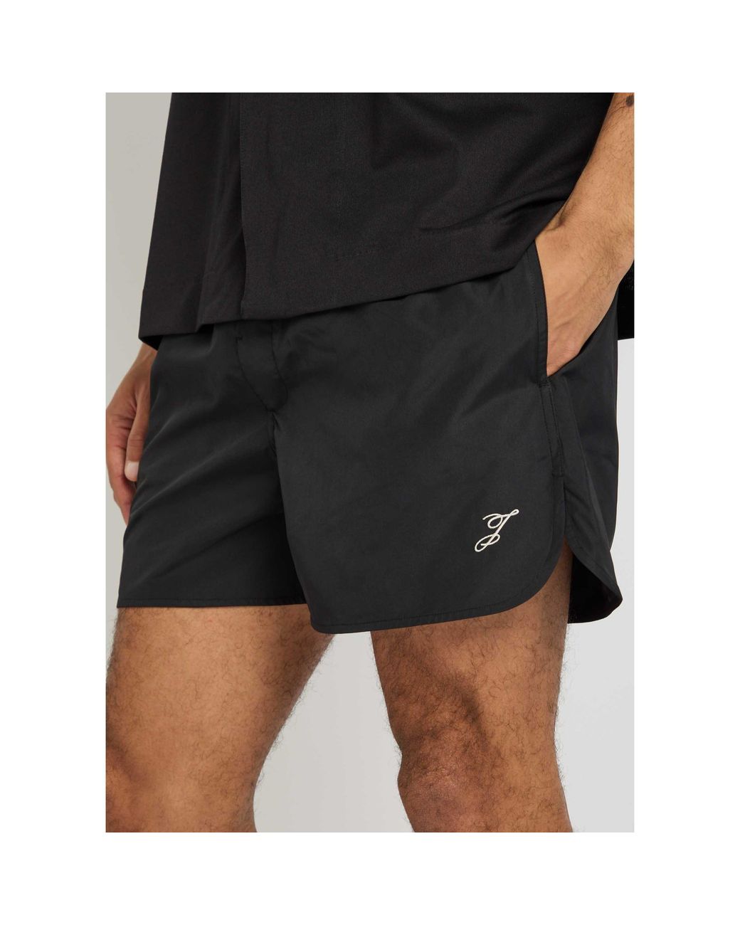 Jacquemus Black Elastic-Waist Shorts for men