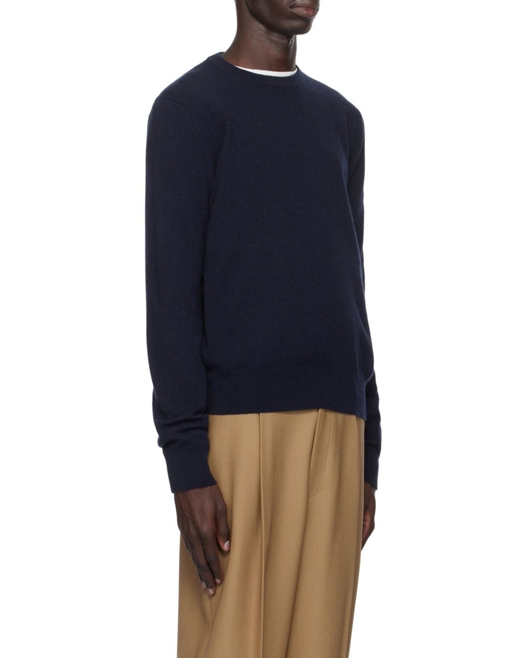 The Row Blue Crewneck Knitted Jumper for men