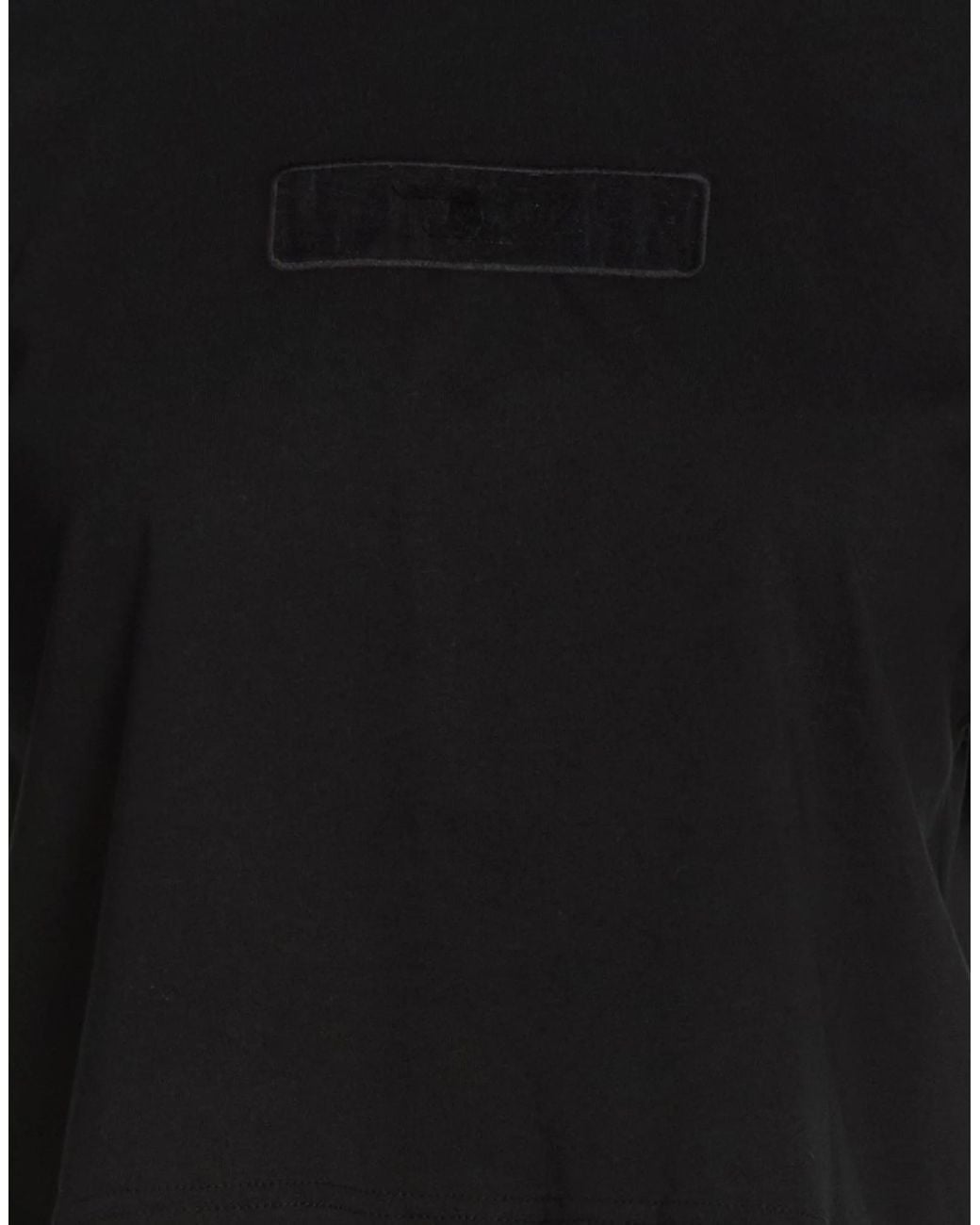 DIESEL Black Embroidered Logo Tee