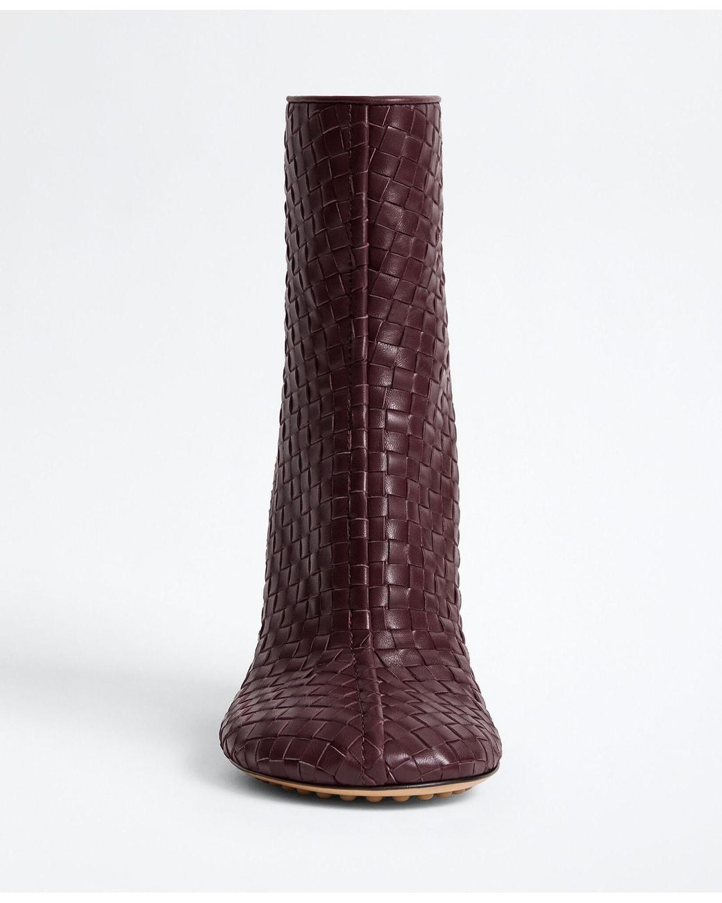 Bottega Veneta Purple Cherry Ankle Boot