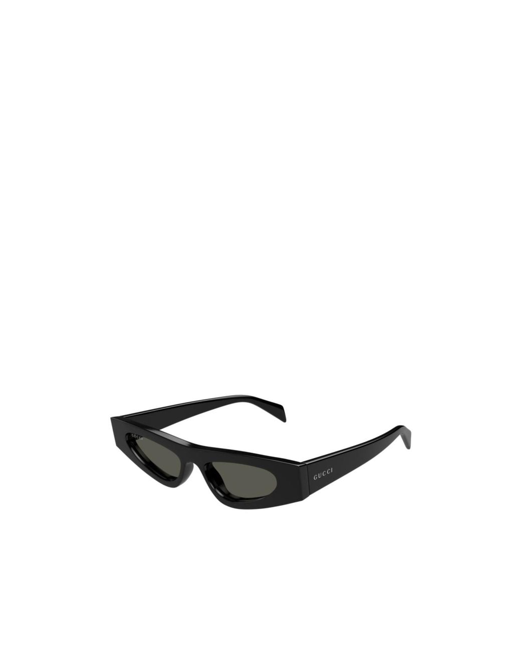 Gucci White Eyewear Cat-Eye Frame Sunglasses
