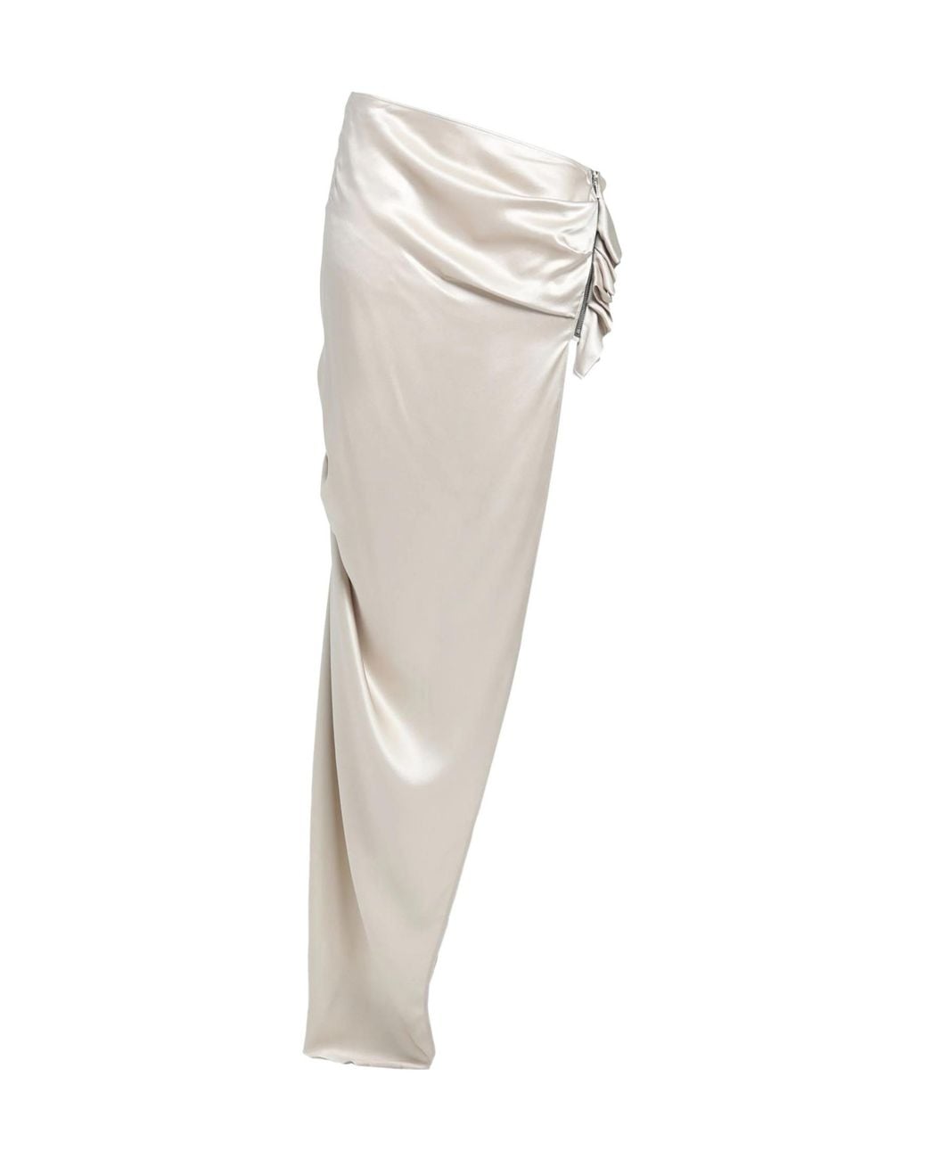 Rick Owens White Long Skirts