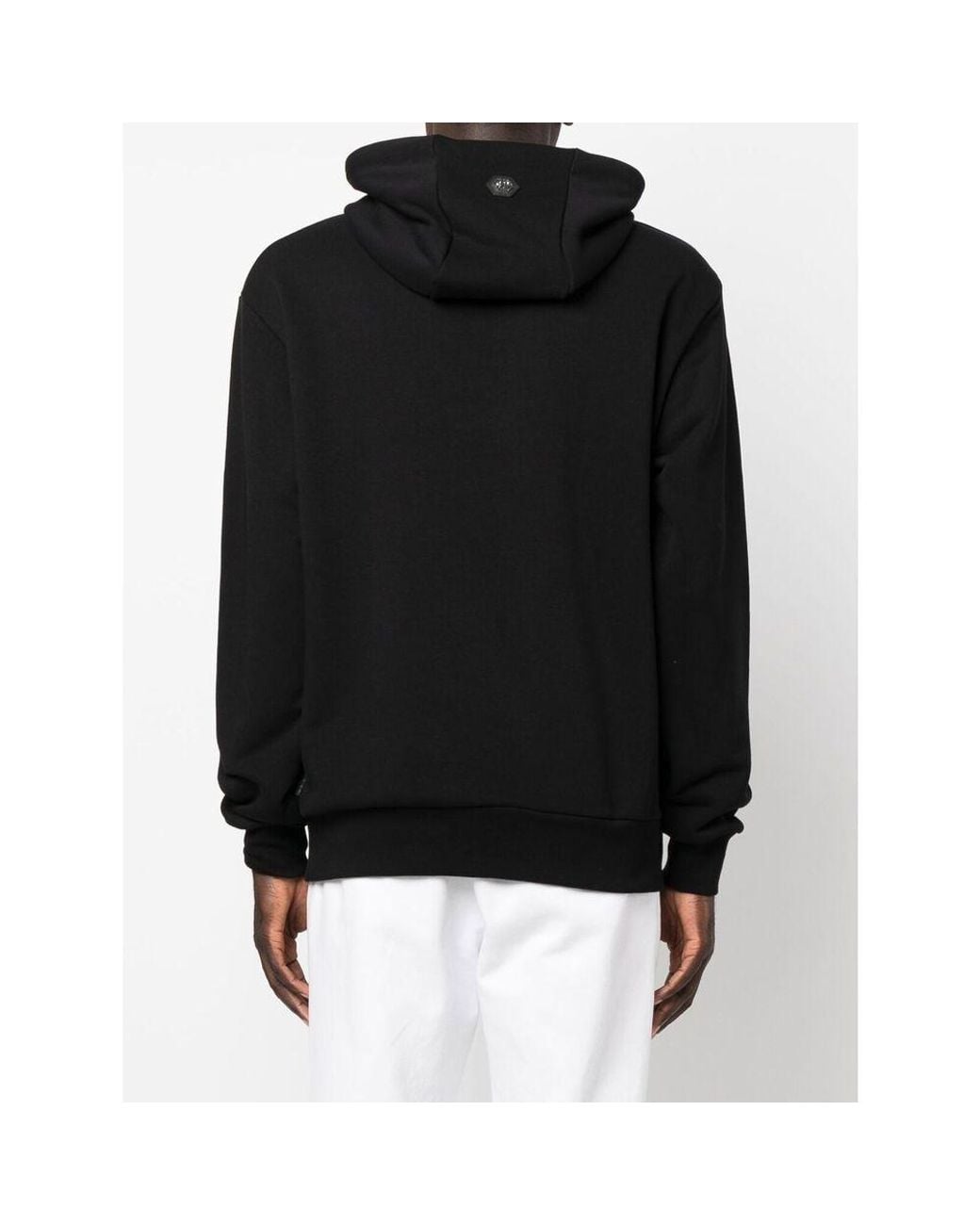 Philipp Plein Black Logo Hoodie for men