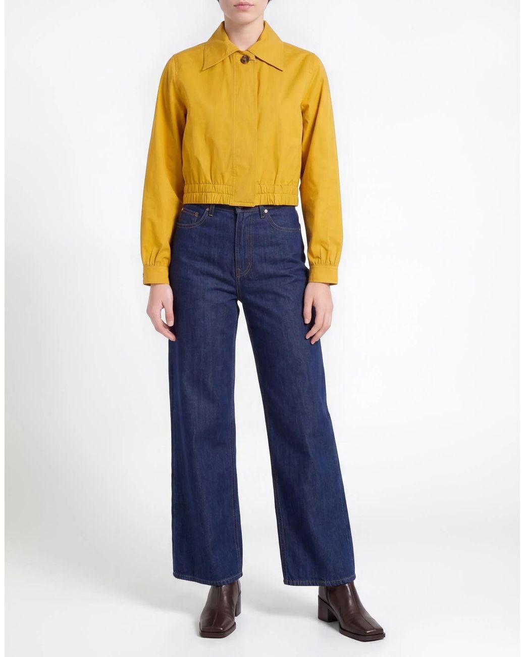 Weekend by Maxmara Yellow Minimalist Jacket