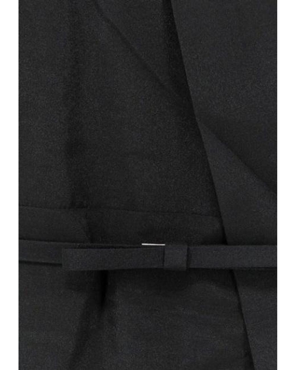 Zimmermann Black Pleated Sleeved Mini Dress