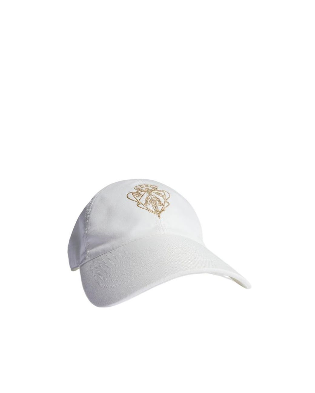 Gucci White Cotton Baseball Hat With Embroidery for men