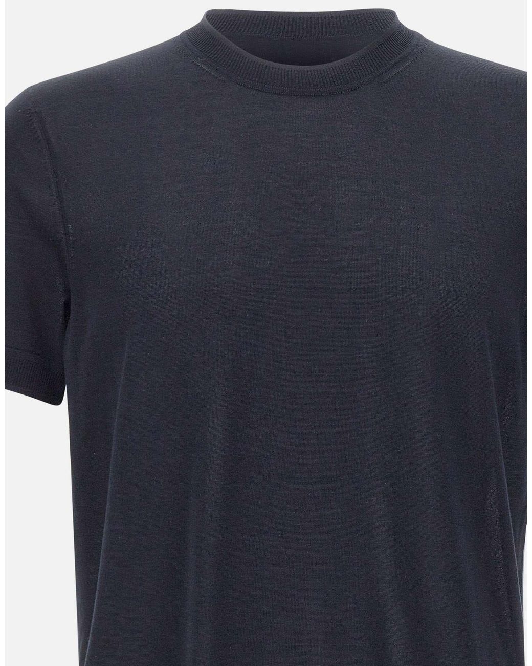 Boss Blue Nottano Short-Sleeve Knitted Sweater for men