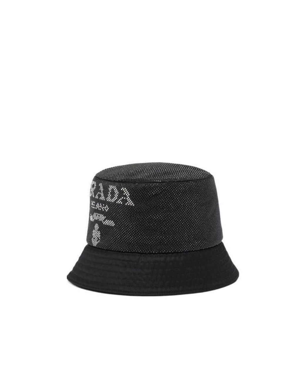 Prada Black Re-Nylon Bucket Hat for men