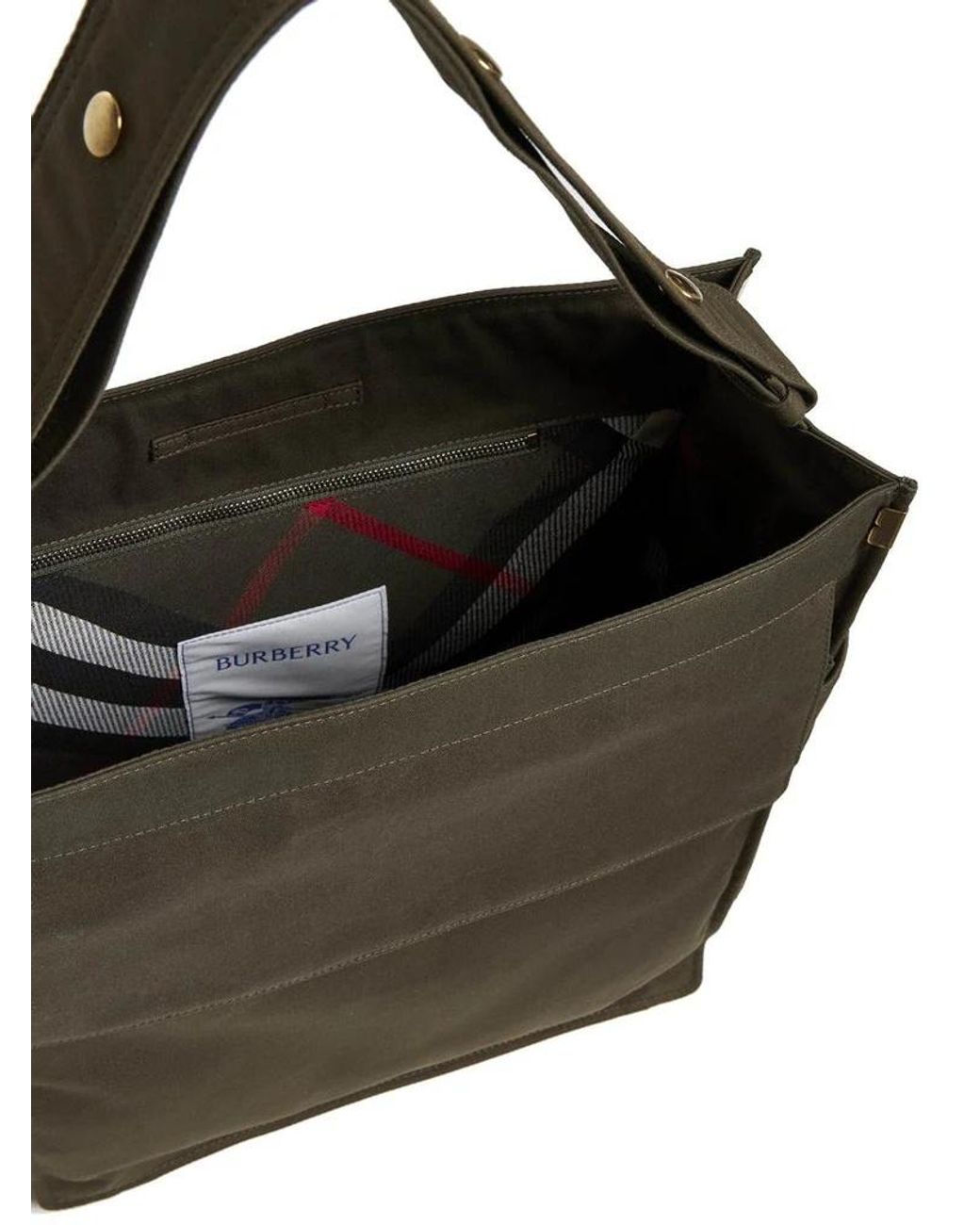 Burberry Green Foldover-Top Trench Shopper Bag for men
