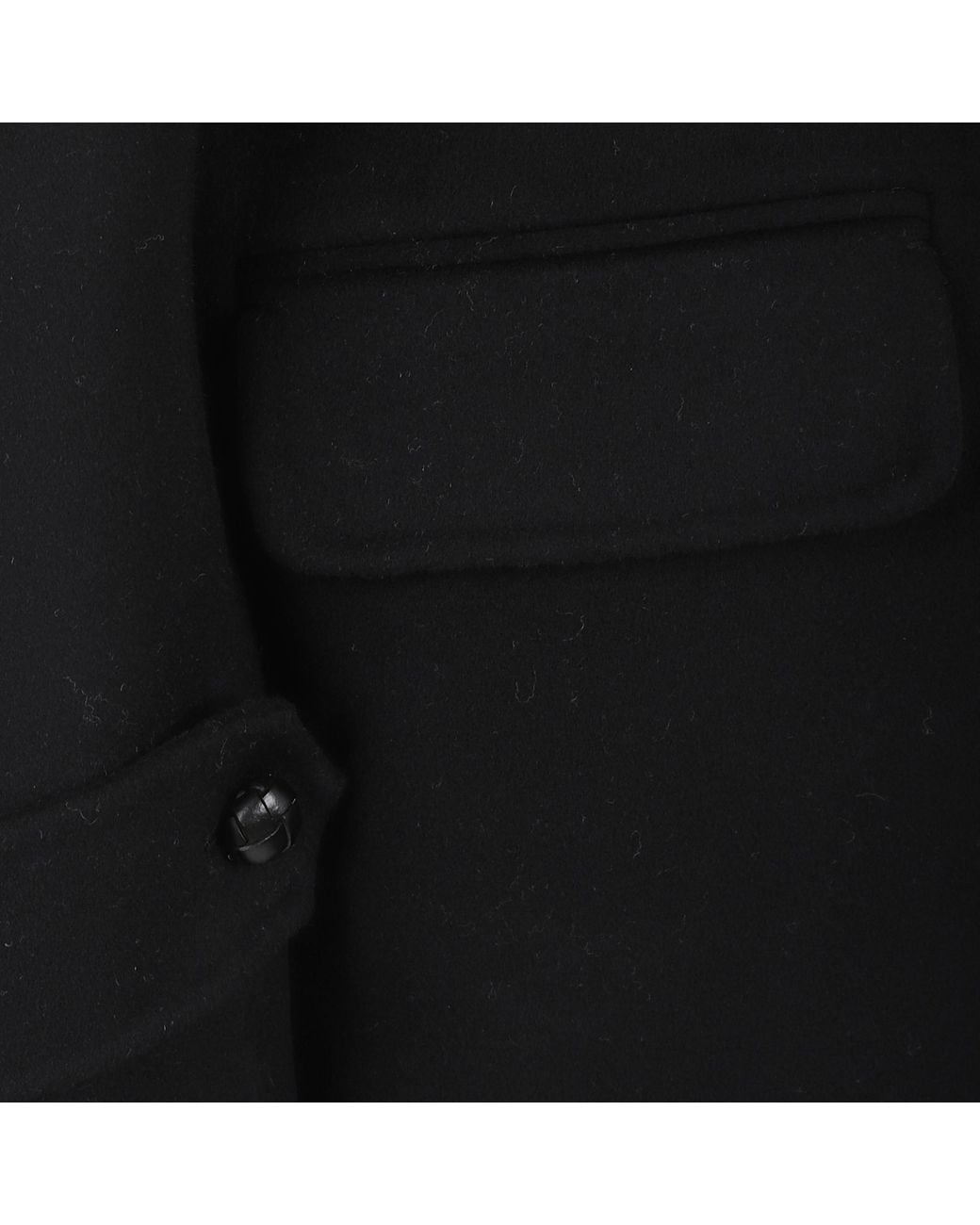 Ermanno Scervino Black Double-Breasted Coat
