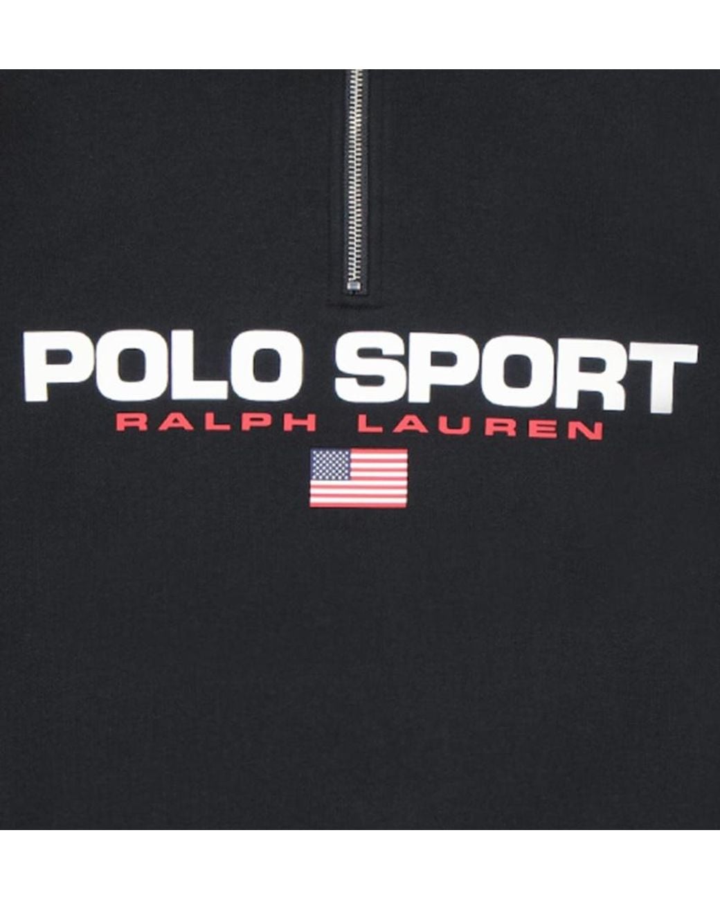 Polo Ralph Lauren Black Long-Sleeved Zipper Sweatshirt for men