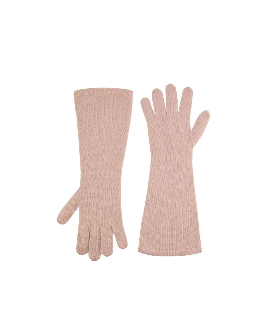 Max Mara Pink Lightweight Knit Gloves