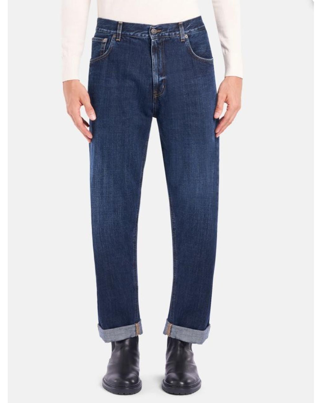 Dondup Blue Ervin Loose Fit Jeans for men