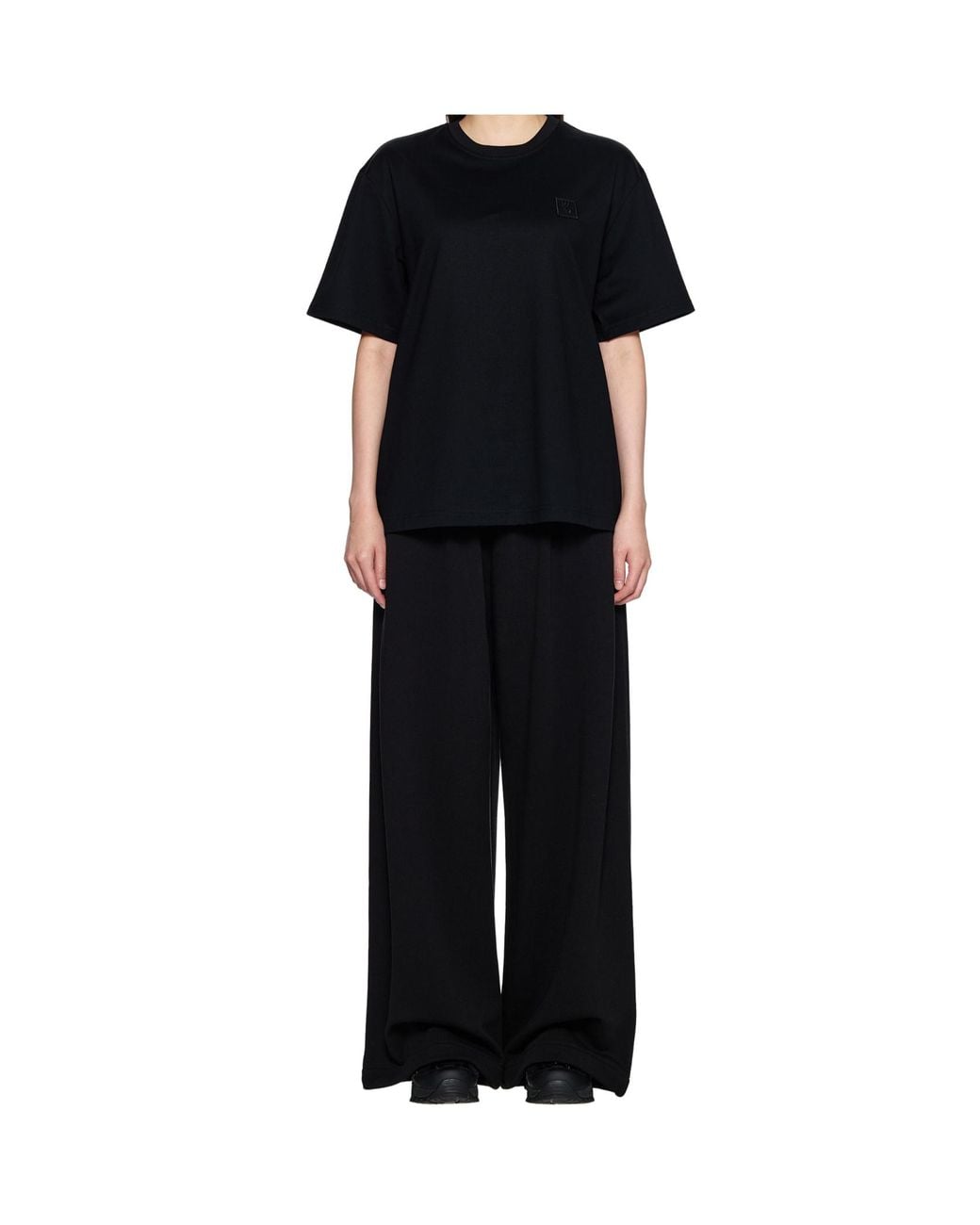 Wooyoungmi Black Logo Crew Neck T-Shirt