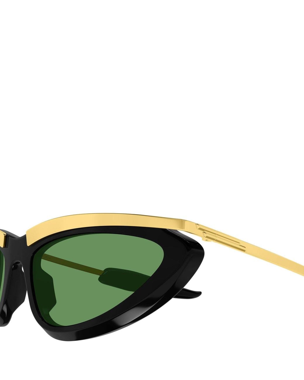 Bottega Veneta Green Cat's Eye Sunglasses