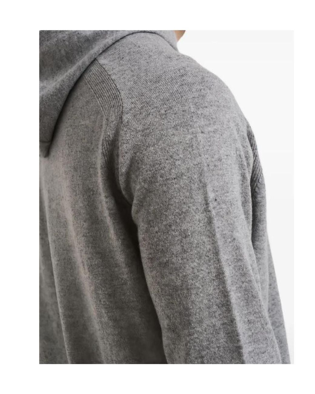 Stone Island Gray Long-Sleeve Logo Patch Hoodie for men
