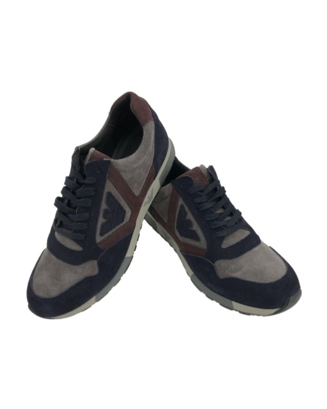 Emporio Armani Blue Logo Details Casual Sneakers for men