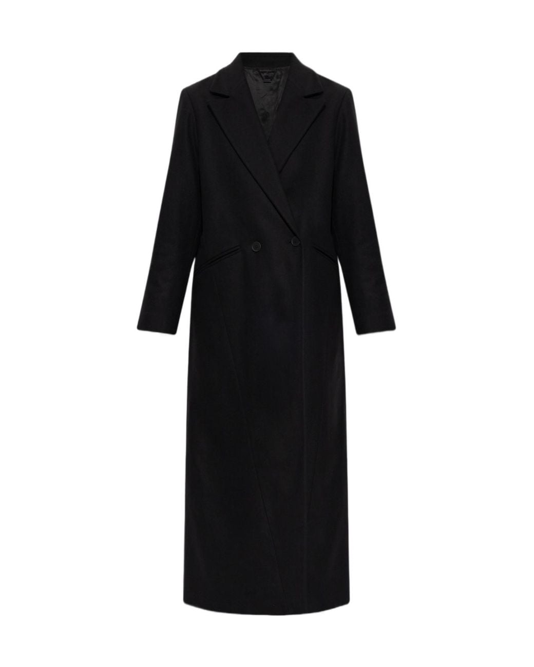AllSaints Black Nellie Long Coat