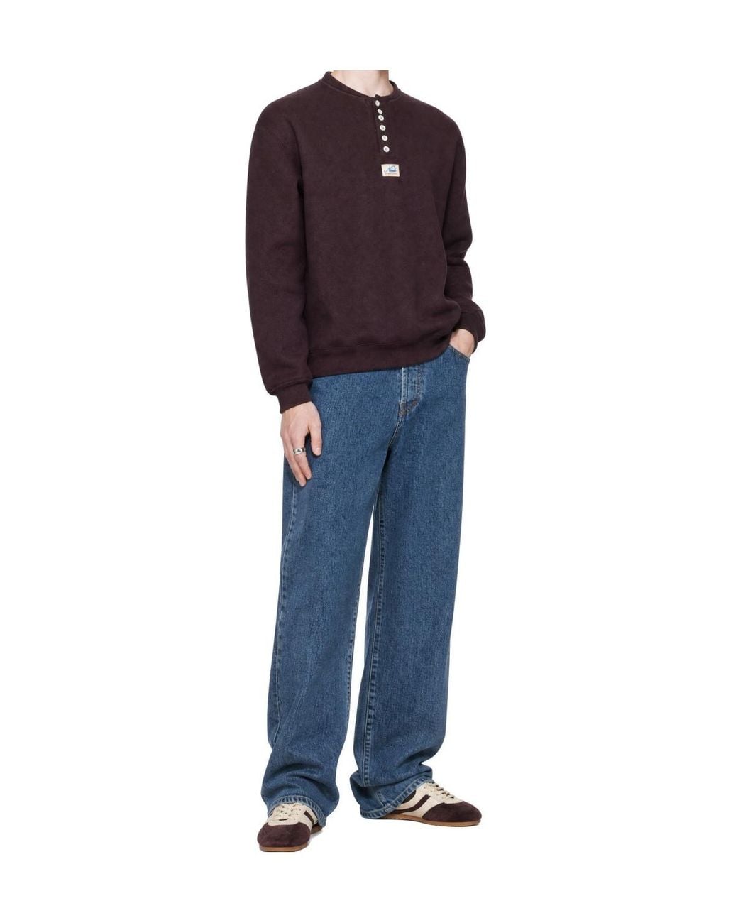 Magliano Blue Crew-Neck Knit Top for men