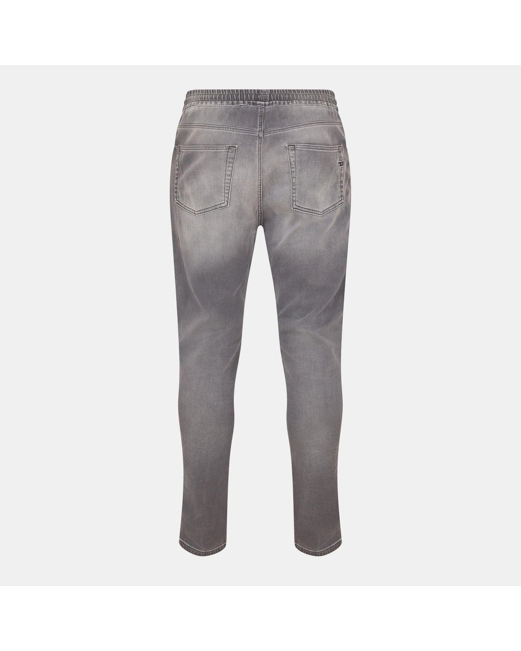 DIESEL Gray Wide Leg Relaxed Fit Jeans for men