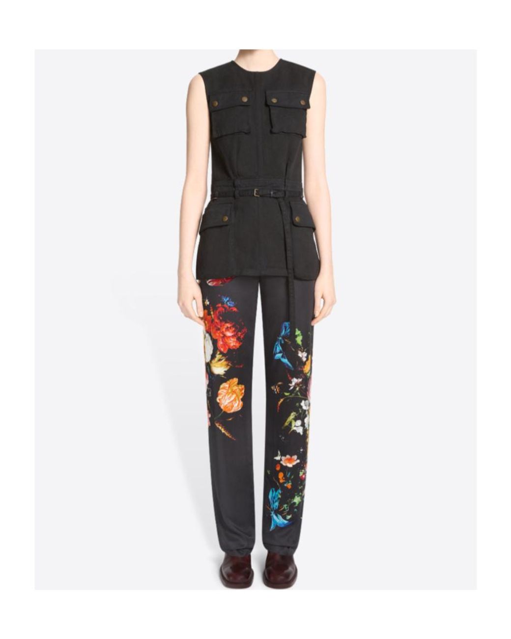 Dries Van Noten Black Overdyed Utility Top