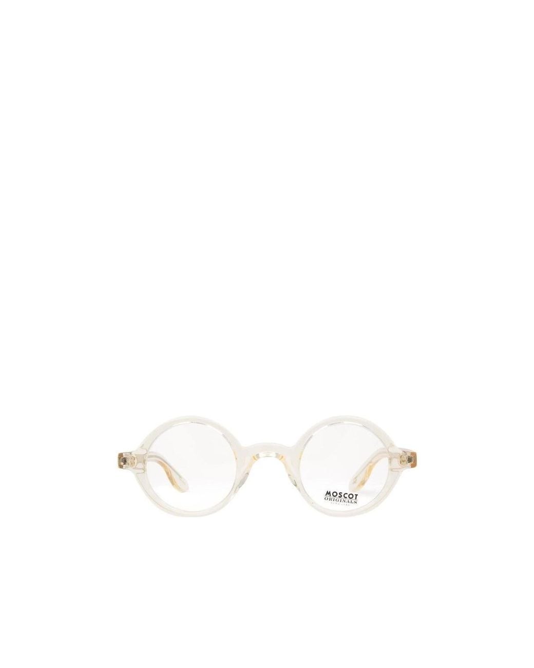 Moscot White Zolman Tinted Sunglasses for men