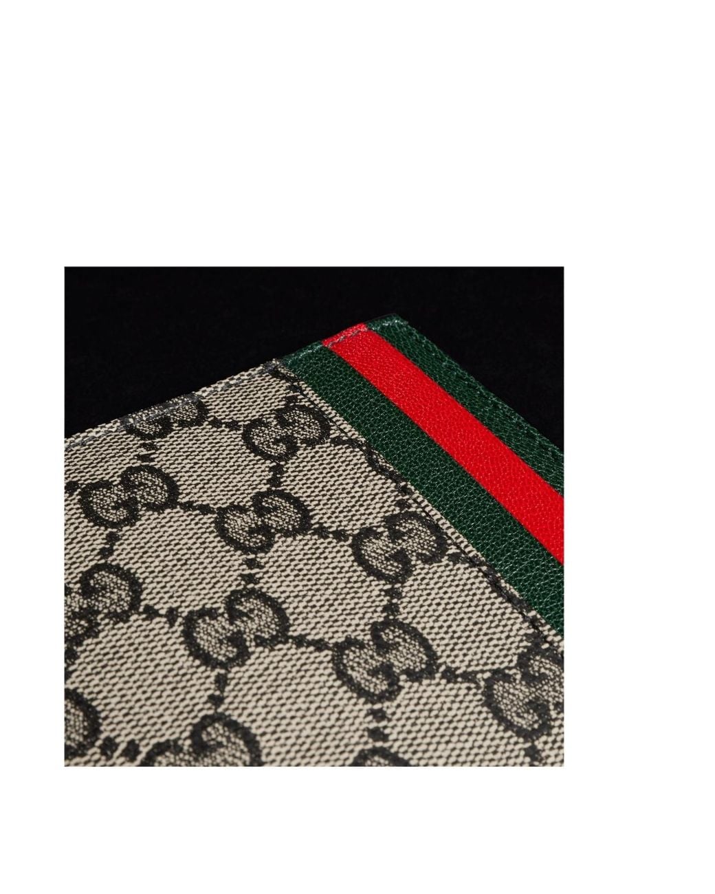 Gucci White Bi-Fold Wallet With Web Card Slots for men